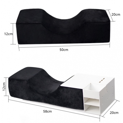 Pillow with memory foam and organizer