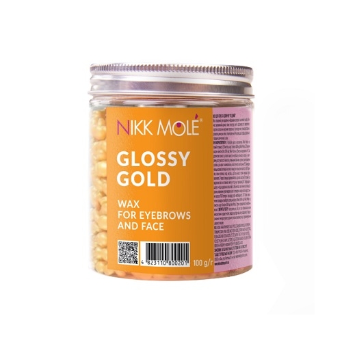 Nikk Mole wax in granules for eyebrows and face (Gold)