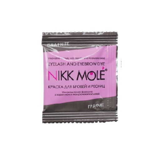 Nikk Mole eyebrow and eyelash dye, tone Graphite