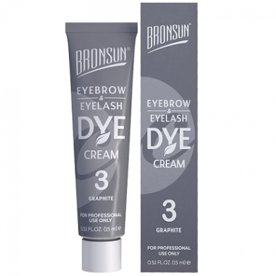 Bronsun Cream 3 Eyelash/Eyebrow Tint - "Graphite"