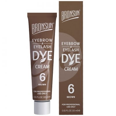 Bronsun Cream 6 Eyelash/Eyebrow Tint - "Brown"