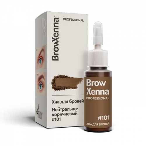 Хна для бровей BrowXenna® Шатен (101 Нейтрально-коричневый)