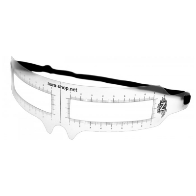 ZOLA Ruler for marking eyebrows with an eraser