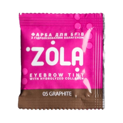 Zola Sachet Eyebrow Tint With Collagen 05 Graphite + oxidant