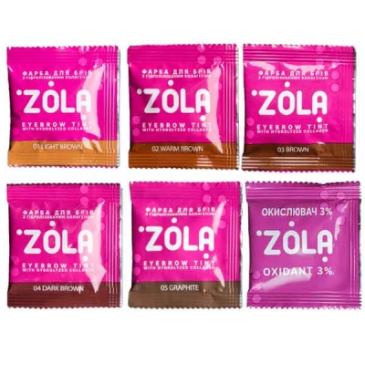 ZOLA Set of paints with an oxidant in a sachet