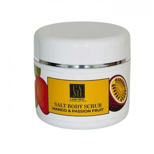 Skin Salt Body Scrub LAMI LASHES Mango & Passion Fruit