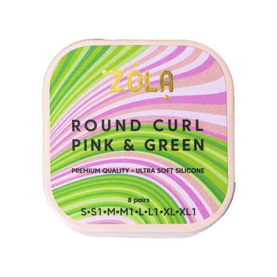 ZOLA Lami Round Curl Pink & Green Pads (S, S1, M, M1, L, L1, XL, XL1)