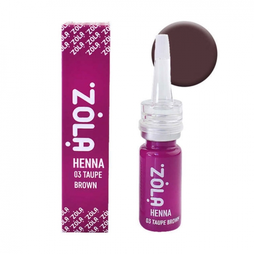 Хна для бровей 03 taupe brown 10г Zola