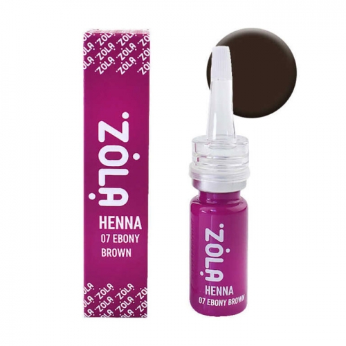 Хна для бровей 07 ebony brown 10г Zola