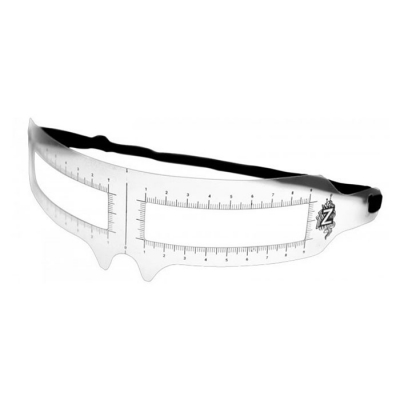 ZOLA Ruler for marking eyebrows with an eraser