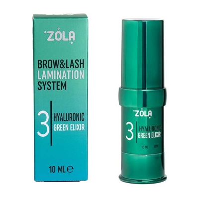 Состав для ламинирования 03 Hyaluronic Green Elixir LAB, ZOLA