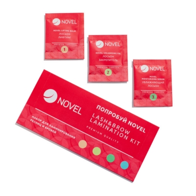 Novel Lash & Brow Lamination Set, 3 sachets × 1 g