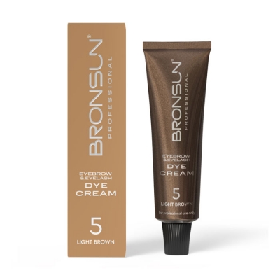 Bronsun Cream 5 Eyelash/Eyebrow Tint - "Light Brown"