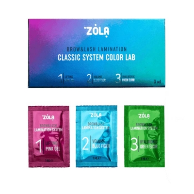 ZOLA Color Lab Set for Lamination in Sachet (3 x 1 ml)