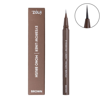 ZOLA Eyebrow Liner with mono brush Brown