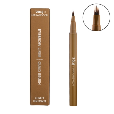 ZOLA x Makarevich Eyebrow Liner with Quad Brush Light Brown
